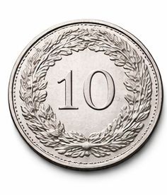 Pièces franc suisses 10 centime BNC CHANGE SUISSE