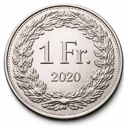 Pièces franc suisses 1 franc BNC CHANGE SUISSE