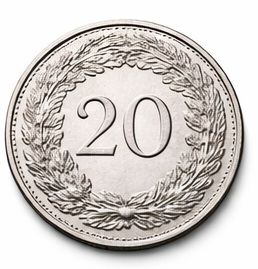 Pièces franc suisses 20 centime BNC CHANGE SUISSE